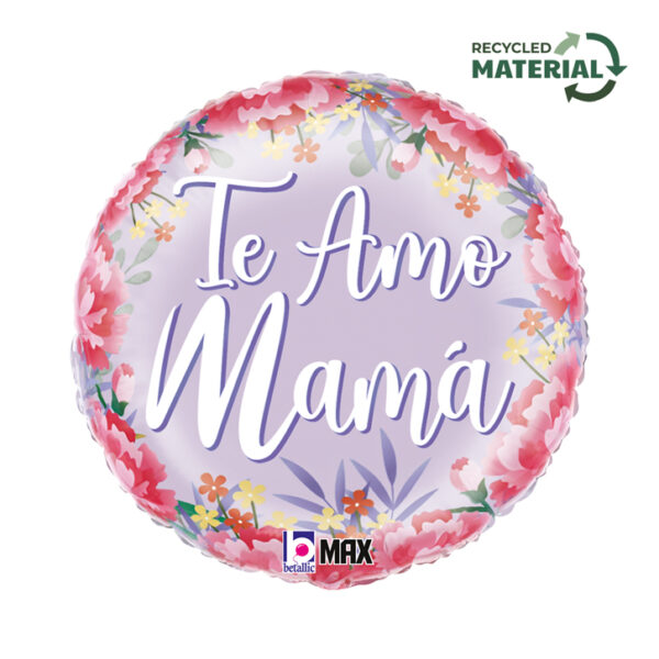 Saten floral TE AMO MAMA