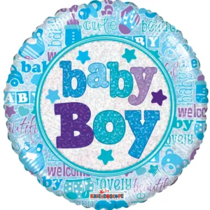 Blue Holographic Baby Boy