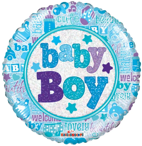 Blue Holographic Baby Boy