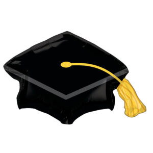 Supershape Black Grad cap
