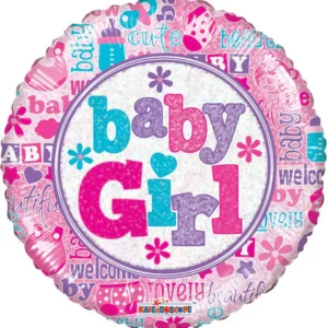 Pink Holographic Baby Girl