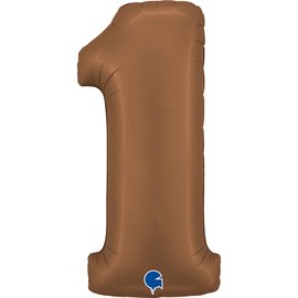 Number 1 Satin Chocolate 40"