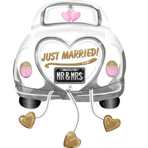 Supershape Just Married Wedding Car
