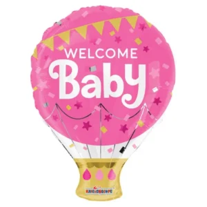 18" WELCOME BABY PINK SHAPE