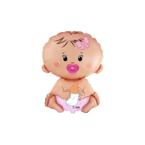 BABY WITH PACIFER BALLOON  24"GIRL